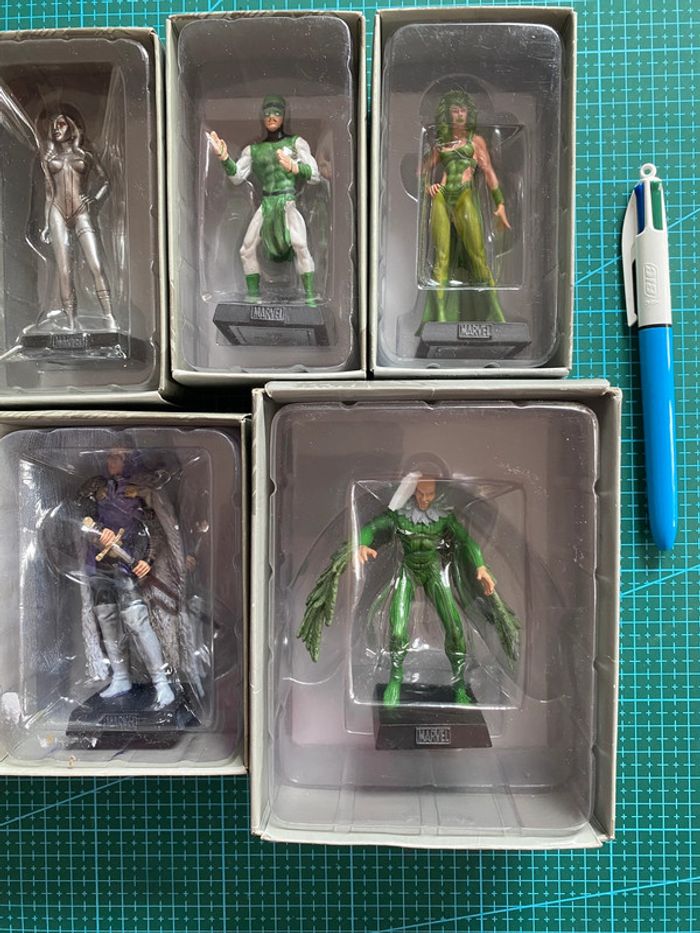 Lot 7 Figurines Marvel Super Heroes Eaglemoss - Lizard Vulture Balder etc - 2008 - 2019 Disney - photo numéro 3