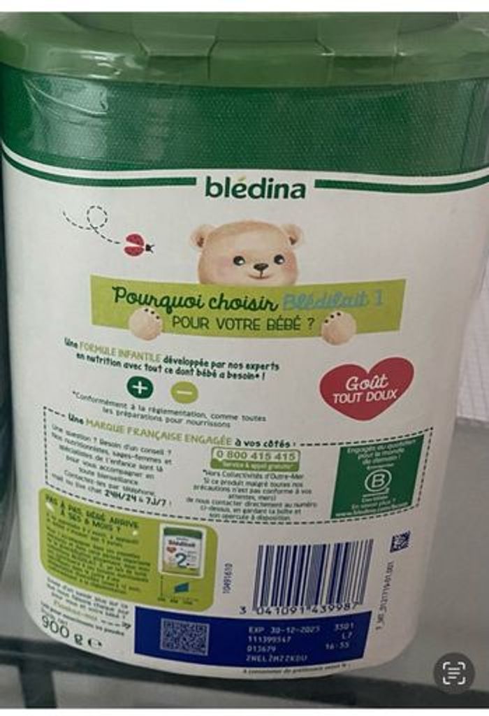Je vends lait de nourrisson pour les bébés de 1er âge