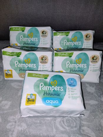 Lot de lingettes Pampers harmonie