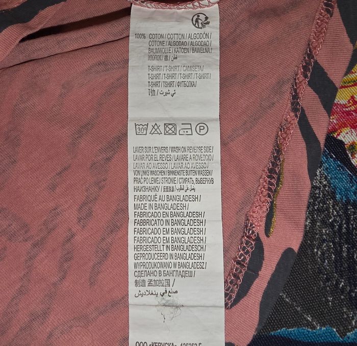 Tee-shirt ML rose zébré noir 3 ans - photo numéro 4