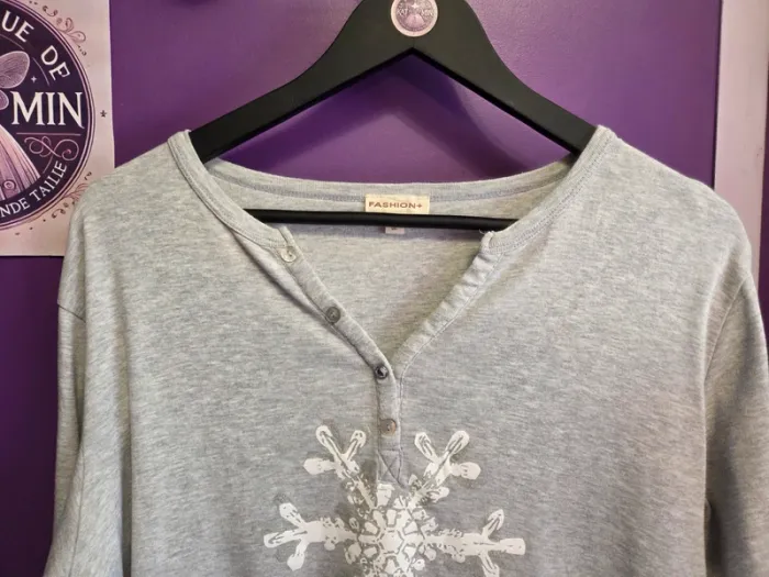 Tee-shirt manches longues extensible T46 Fashion + - photo numéro 2