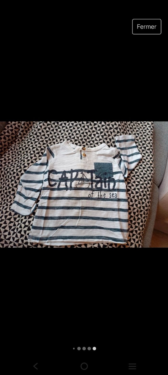 Lot de 9 t-shirts à manches longues 6 mois - photo numéro 10