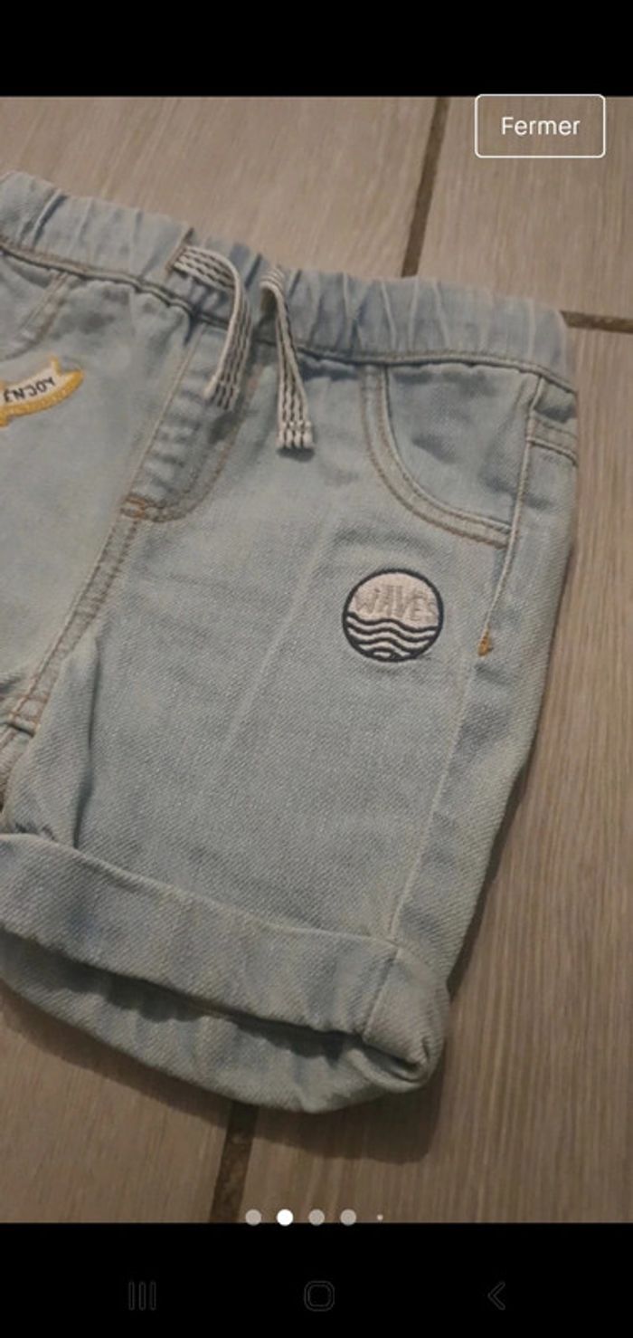 Short jean kiabi 9 mois - photo numéro 2