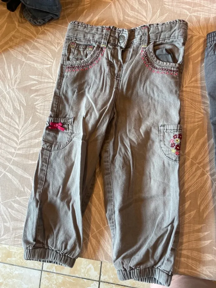 Lot de 2 pantalons fille - photo numéro 2