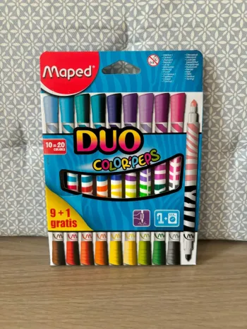 Pack de 10 Feutres / 20 Couleurs Duo "Color Pep's"