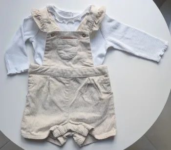 Ensemble Salopette+tee-shirt ML TBE