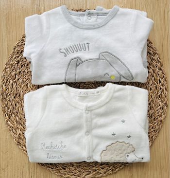 Lot 2 pyjamas dors-bien Gémo