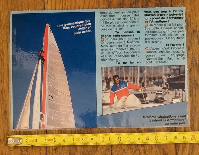 Ancienne petite publicité plastifiée vélo bmx gitane Vintage - photo numéro 2