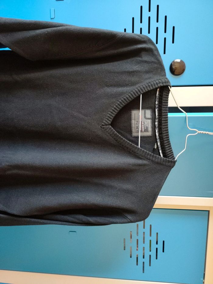 Pull homme noir assez chaud - photo numéro 5