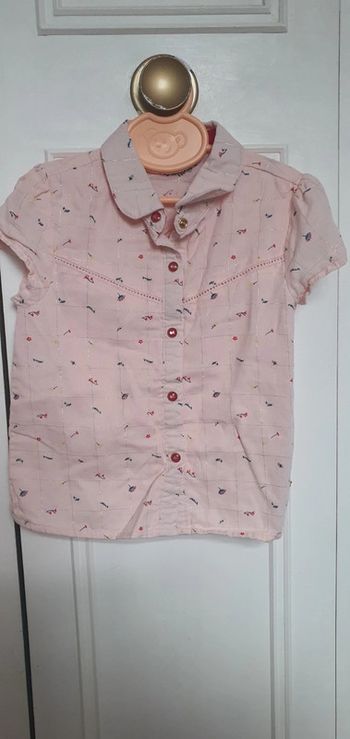 Chemise sergent major rose 4 ans