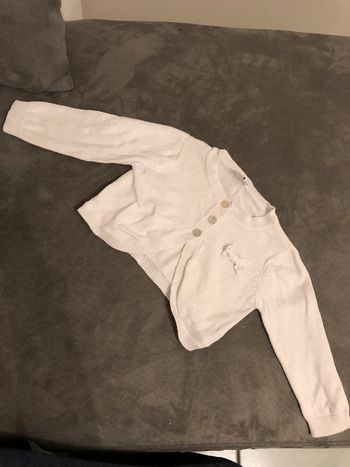 Boléro blanc noeud