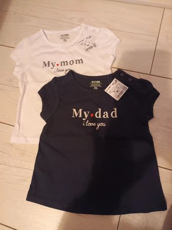 Lot de t-shirts papa & maman