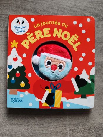Livre marionnette la journée du Père Noël