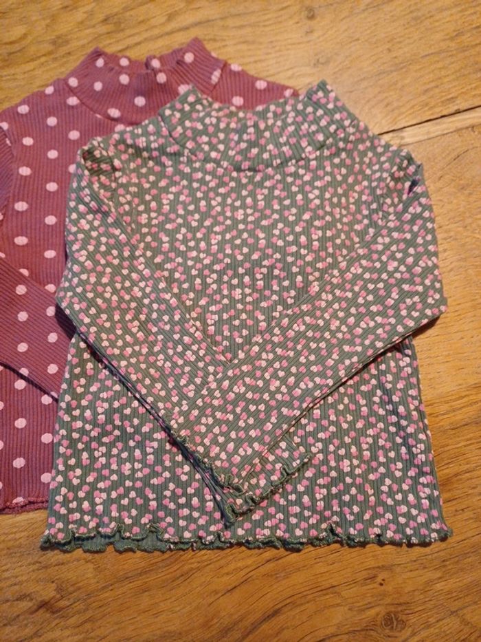 Lot de 2 t-shirts col roulé 3ans - photo numéro 2