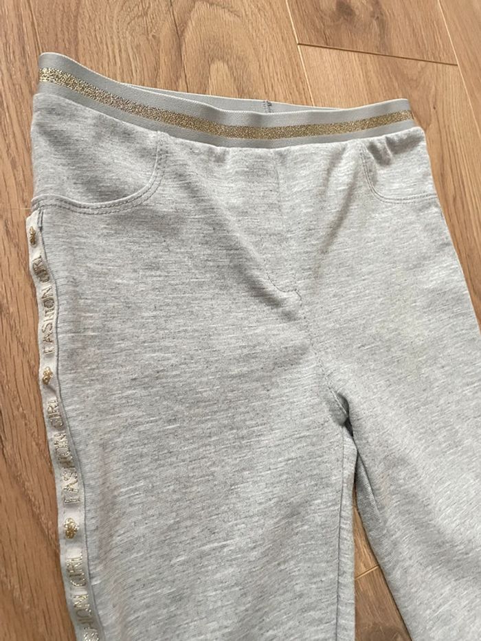 Legging gris bande pailleté 12 ans fille Orchestra - photo numéro 2