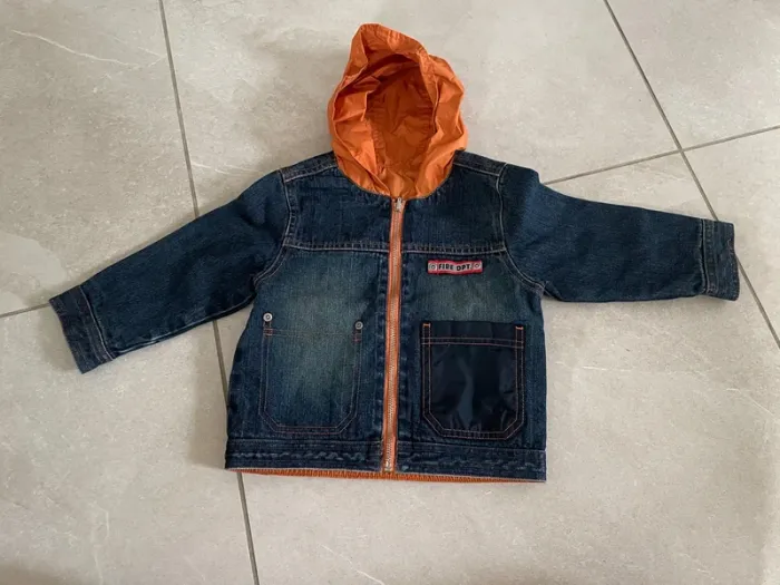 Veste en jeans réversible 3 ans