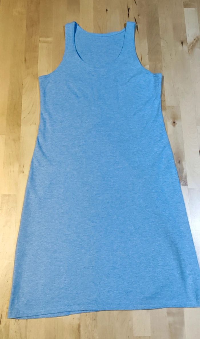 Petit robe coton bleue française - photo numéro 3