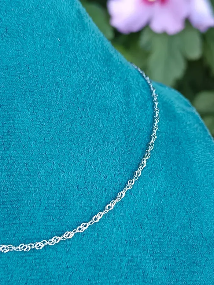 Collier maille torsadé acier inoxydable - photo numéro 2