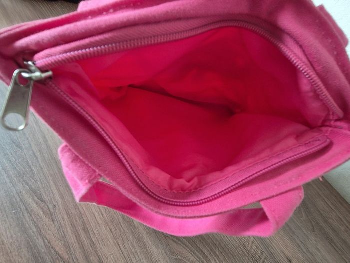 Petit sac rose avec joli chiot 24 cm - photo numéro 4