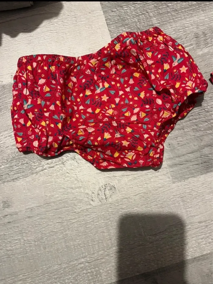 Robe rouge + bloomer taille 18 mois Sergent Major - photo numéro 4