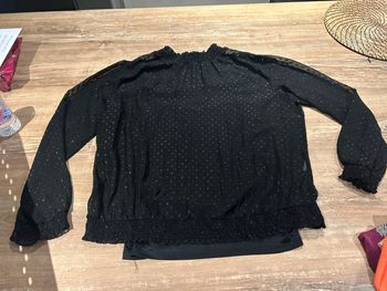 Chemisier noir pailleté