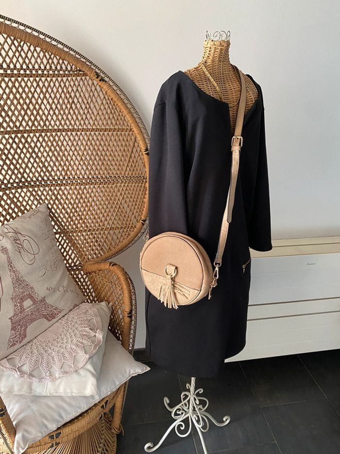Robe noire vintage style Courrege taille S - photo numéro 6