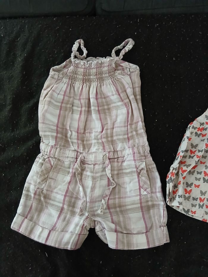 Combi-short et haut 12 mois fille - photo numéro 2