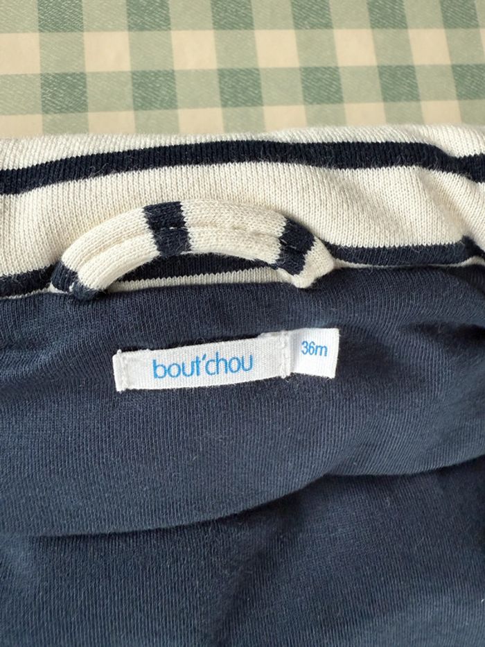 Veste sans manche marinière Bout’chou 36 mois - photo numéro 4