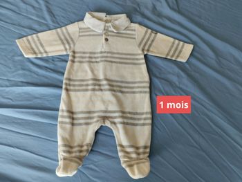 Pyjama Obaibi taille 1 mois