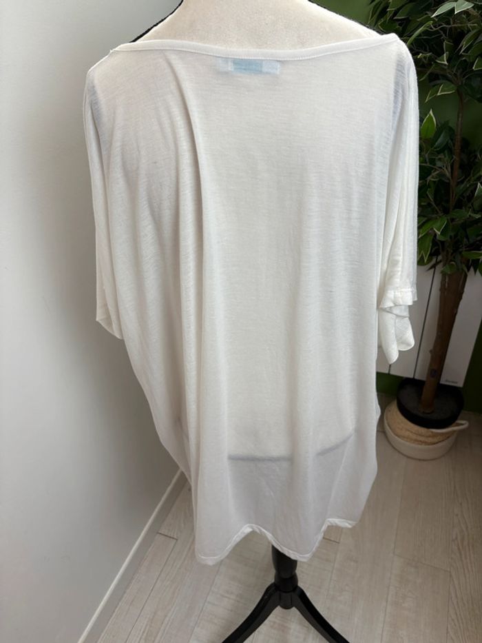Tee-shirt Gémo | Blanc avec motifs | Taille 58 - photo numéro 2