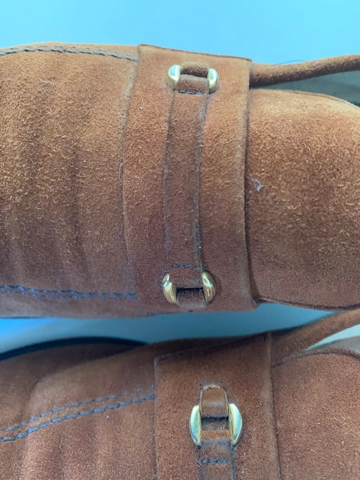 Mocassin homme en daim Moreschi T41 - photo numéro 3