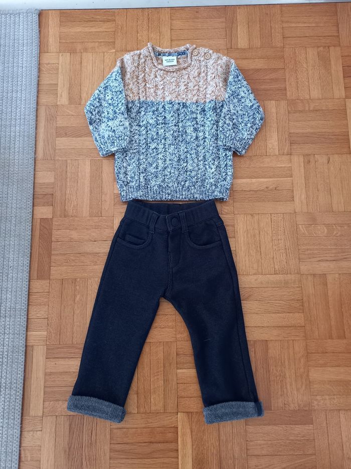 Ensemble chaud garçon 12 mois - TBE