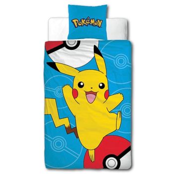 Housse de couette + Taie Pikachu - Pokémon - NEUF