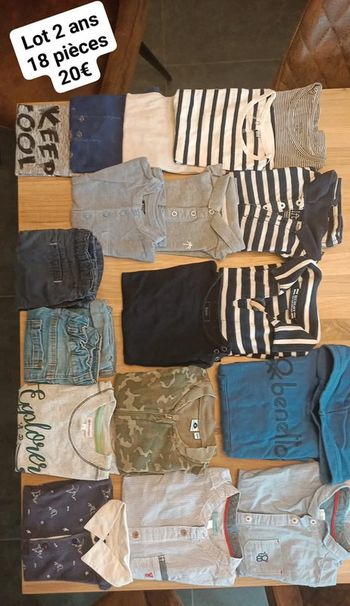 Lot garçon 2 ans 18 pièces