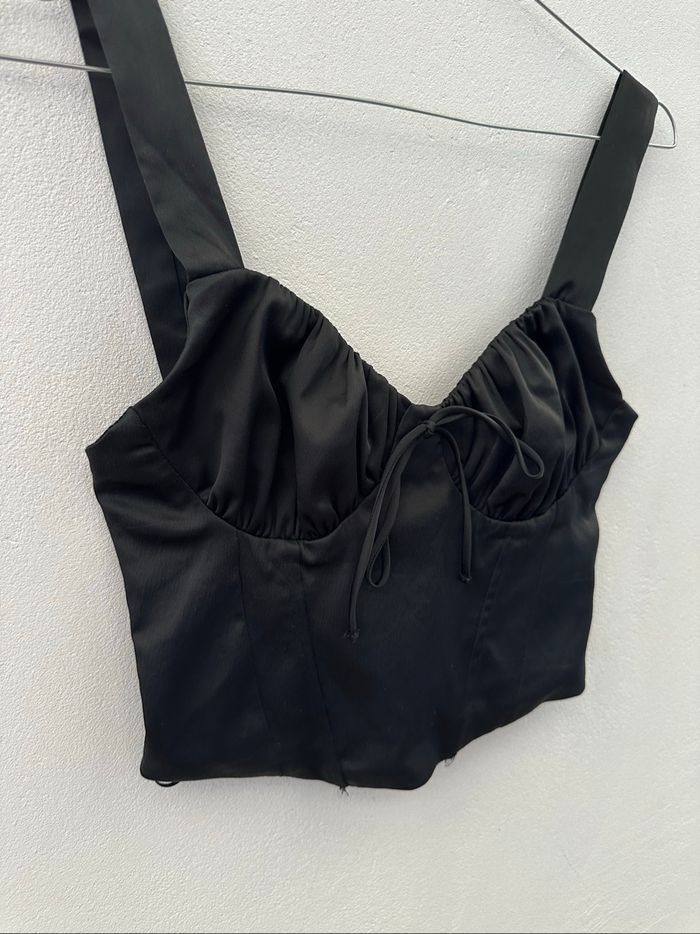🖤 Sublime top Bershka noir coquette 🖤 - photo numéro 2