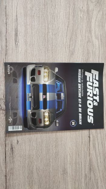 Fascicule numéro 25 n°25 seul sans pièce Nissan Skyline GT-R R34 Fast & Furious de Brian O'Conner 1/