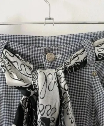 Pantalon motif vichy - Bruno Saint Hilaire - taille 36