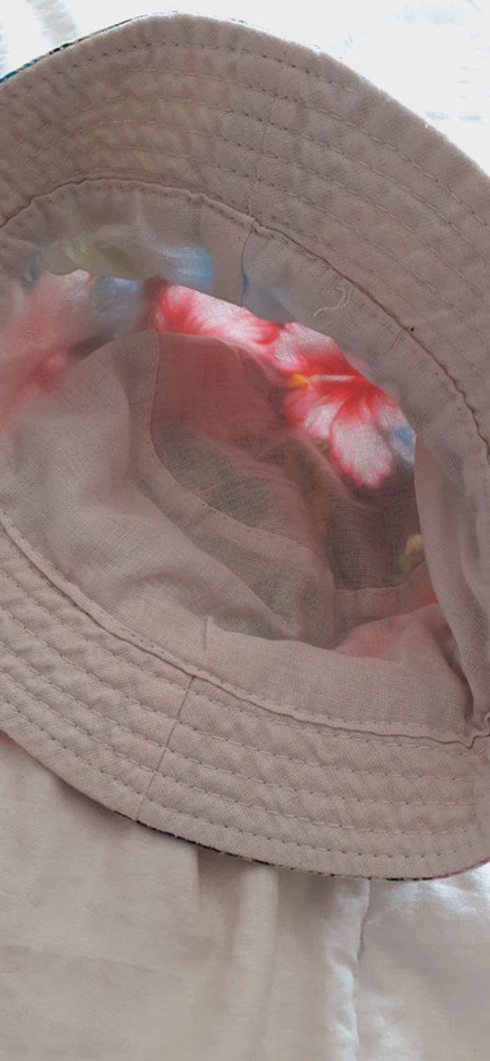 Bob - chapeau de soleil fille 51 cm 2-3 ans - photo numéro 3