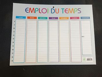 Emploi du temps