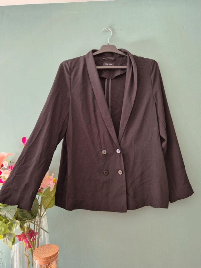 Blazer fluide noir, taille 38, marque New look