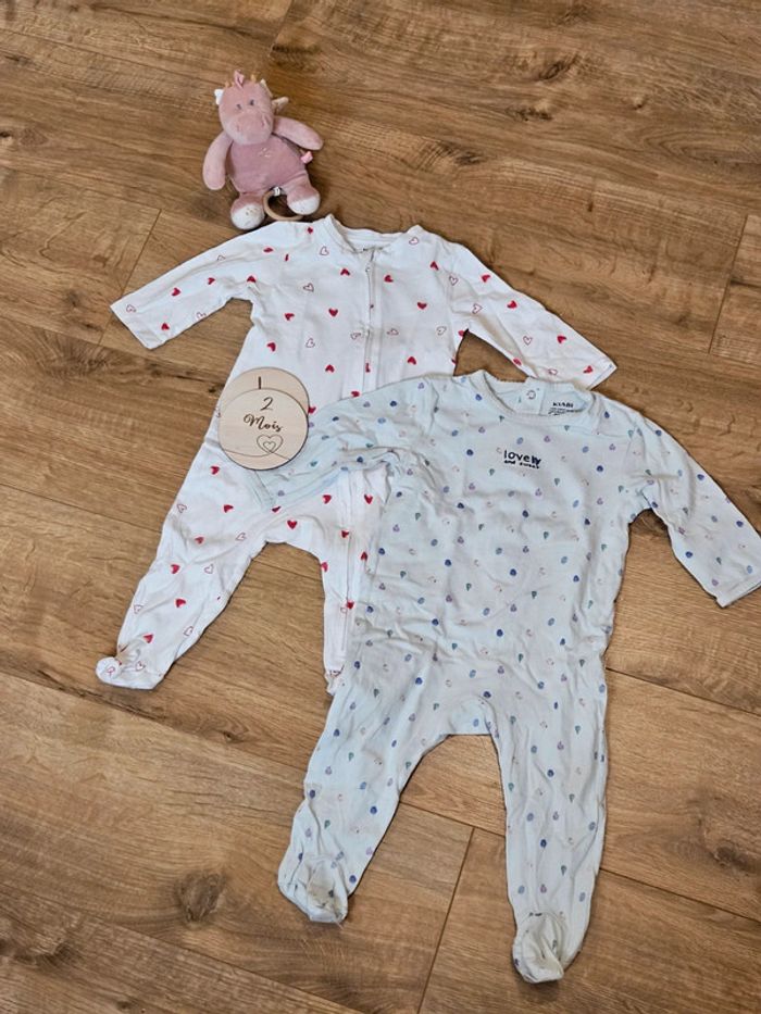 2 pyjamas zippee 12mois kiabi