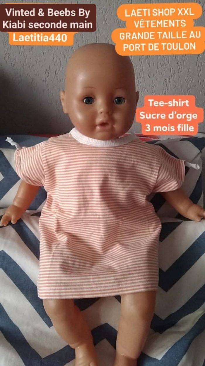Tee-shirt 3 mois sucre d'orge