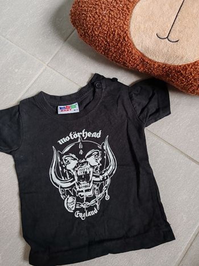 T-shirt motorhead bébé 0/3m rock
