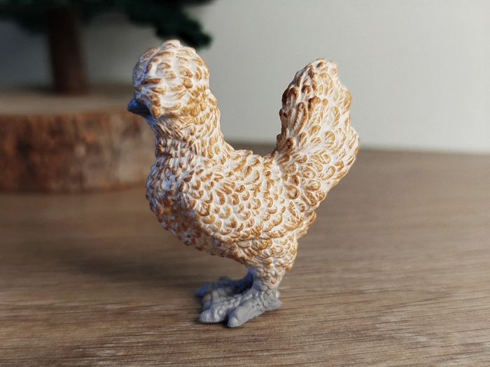 Schleich poule d'ornement beige Figurine Animal de la ferme - photo numéro 3