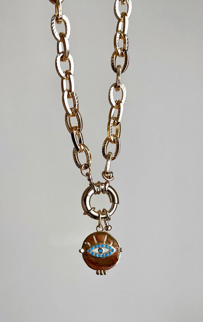 Collier gros maillons fermoir bijou - photo numéro 4