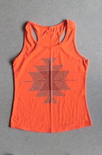 Débardeur orange fluo