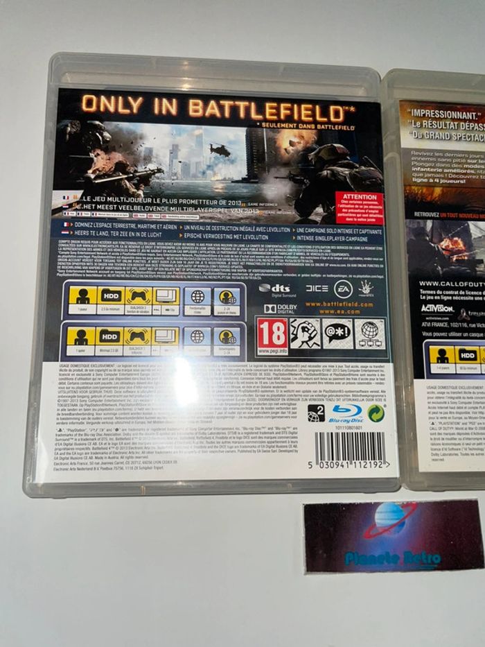 Lot 2 Jeux Guerre PS3 - Call Of Duty World At War / Battlefied 4 VF Sony PAL - photo numéro 4