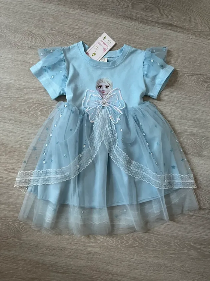 Sublime Robe Frozen 4-5 ans - photo numéro 1