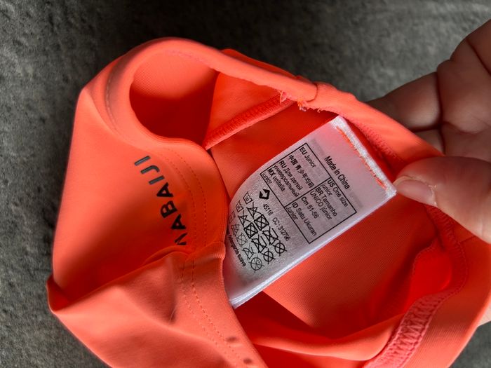 Bonnet de bain orange - photo numéro 3