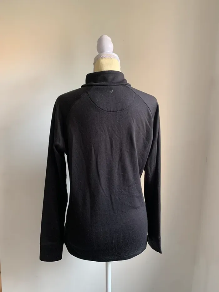 Haut de sport noir Workout zippé - Taille S (38/40) - photo numéro 3